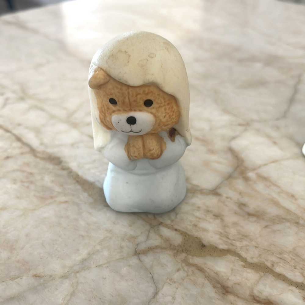 Porcelain Replacement part for Collector’s Bear Nativity Set - Virgin Mary Bear